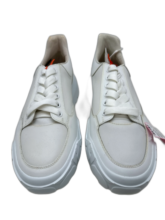 Alexander McQueen Shoe Size 45 AS IS White Leather Solid Sneaker Men's Shoes White / 45