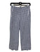 Lisa Marie Fernandez Size 1/Small Navy Blue & White Cotton Blend Gingham Pants Navy Blue & White / 1/Small