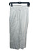 Dissh Size 4 White Linen Elastic Waist Midi Side Zip Skirt White / 4