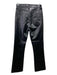 Agolde Size 23 Black Recycled Leather & PU High Rise Straight Pants Black / 23