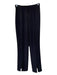 Amanda Uprichard Size XS Black Polyester High Rise Pleat Detail Trouser Pants Black / XS