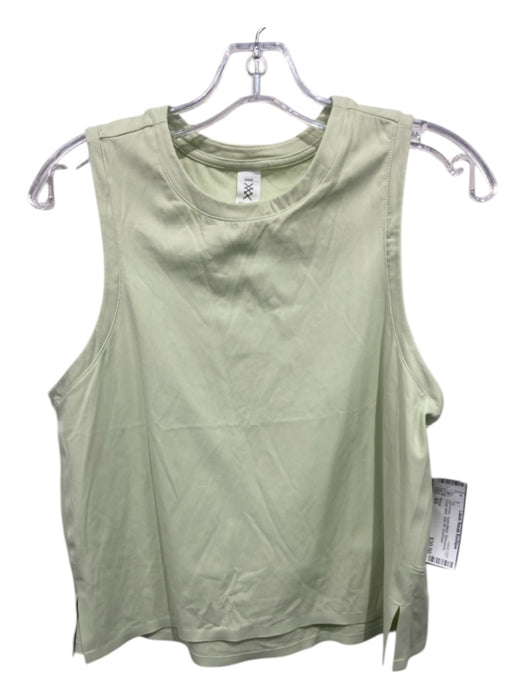 Rhone Size XS Light Green Nylon Blend Sleeveless Scoop Neck Side Slit Top Light Green / XS