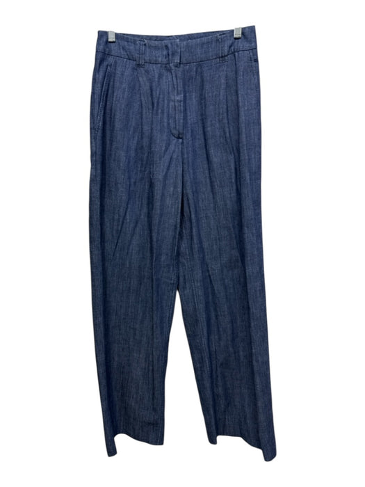 Another Tomorrow Size 36 Medium Wash Cotton Wide Leg Pants Jeans Medium Wash / 36