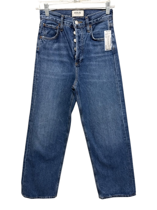 Agolde Size 23 Medium Wash Cotton Blend Denim Button Fly Bootcut Jeans Medium Wash / 23