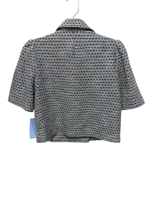 Lisa Marie Fernandez Size 0 Gray & Navy Cotton Blend Metallic Thread Pant Set Gray & Navy / 0