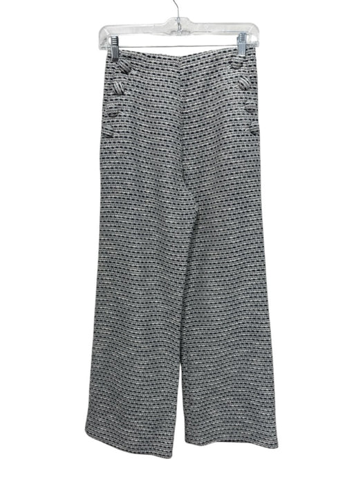 Lisa Marie Fernandez Size 0 Gray & Navy Cotton Blend Metallic Thread Pant Set Gray & Navy / 0