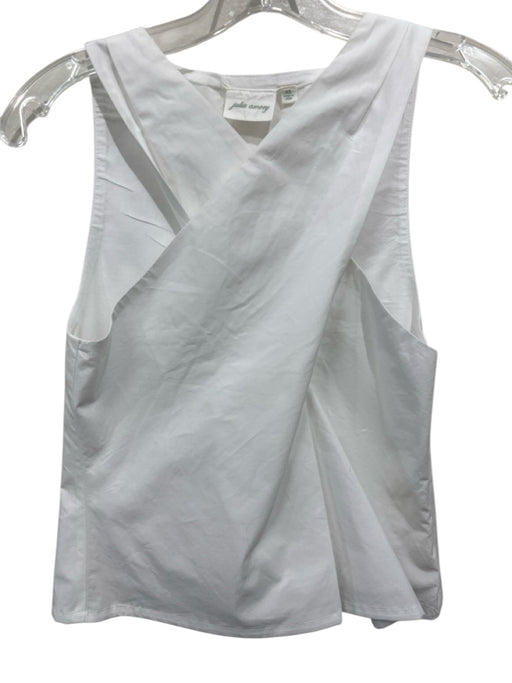 Julia Amory Size XS White Cotton Sleeveless Top White / XS