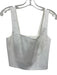 Antonio Melani Size 0 White Linen Sleeveless Cropped Top White / 0