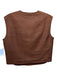 Julia Amory Size XS Brown Silk Buttons Sleeveless Top Brown / XS