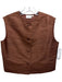 Julia Amory Size XS Brown Silk Buttons Sleeveless Top Brown / XS