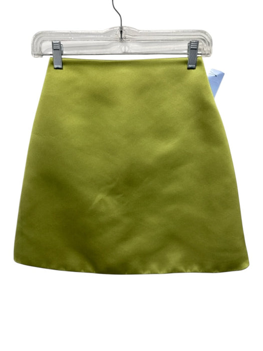 Emilia Wickstead Size Est Size XS Green Missing Fabric Back Zip Mini Skirt Green / Est Size XS