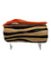 J. Lowery Tan, Brown, Orange Pony Hair Zebra Rope Barrel Bag Tan, Brown, Orange / Small