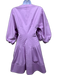 Oscar de la Renta Size 2 Lavendar Cotton Balloon Sleeve Button Down Dress Lavendar / 2