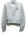 Nike Size XS Light Gray Cotton Blend Heathered Back Zip Long Sleeve Sweatshirt Light Gray / XS
