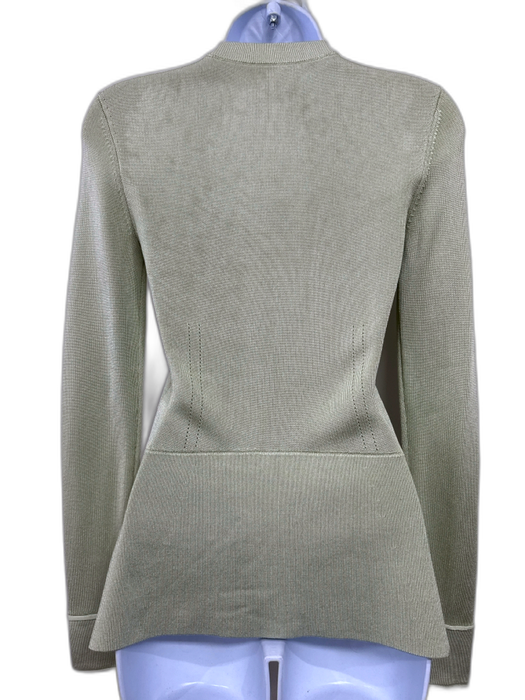 Attersee Size XS Light Green Viscose Buttons Long Sleeve Knit Sweater Light Green / XS