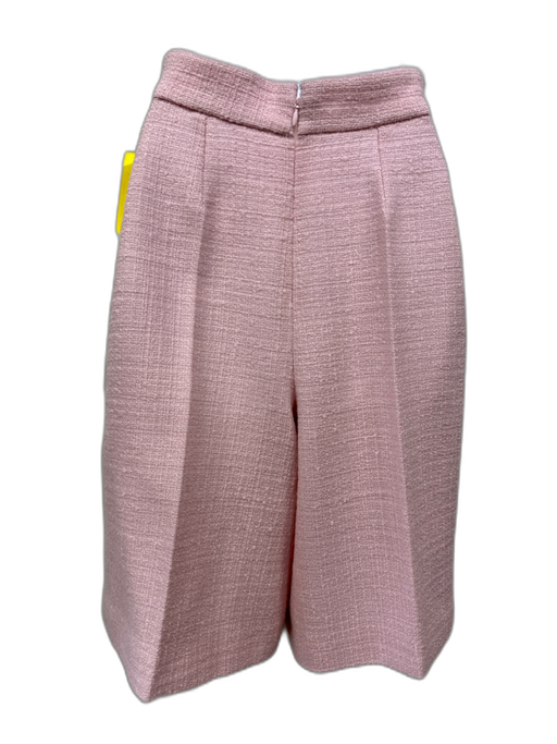 Carolina Herrera Size 4 Baby Pink Missing Fabric Tag Tweed Bermuda Shorts Baby Pink / 4