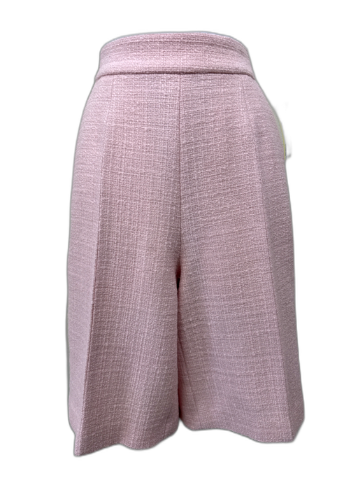 Carolina Herrera Size 4 Baby Pink Missing Fabric Tag Tweed Bermuda Shorts Baby Pink / 4