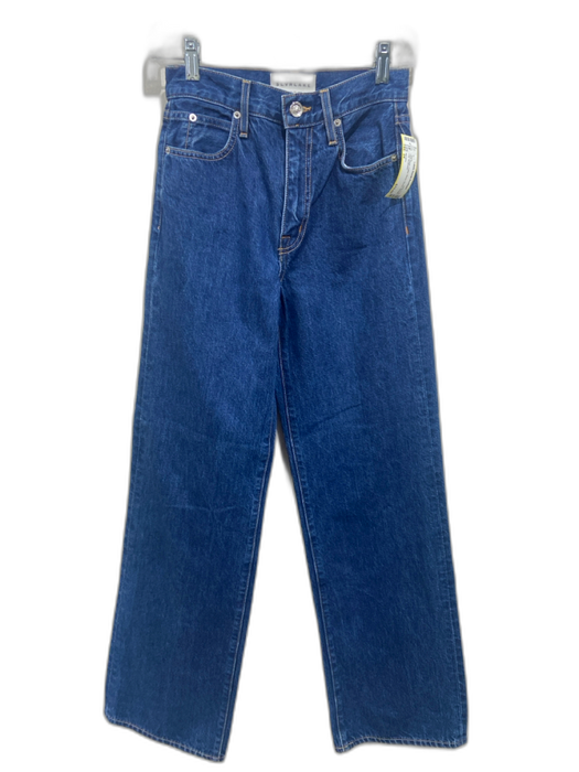 Slvrlake Size 24 Dark Wash Cotton Blend Denim Straight Leg Jeans Dark Wash / 24