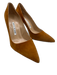 Manolo Blahnik Shoe Size 38 Brown Leather Suede Stiletto Pointed Toe Pumps Brown / 38