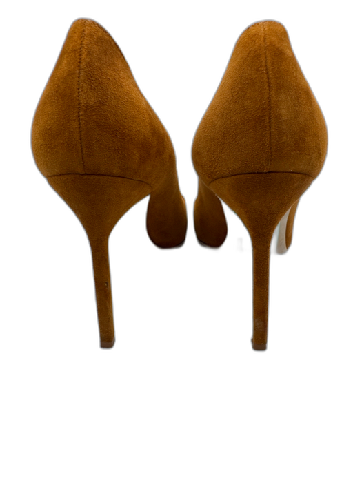 Manolo Blahnik Shoe Size 38 Brown Leather Suede Stiletto Pointed Toe Pumps Brown / 38