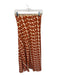 Zara Size XS Orange & cream beaded design Maxi Skirt Orange & cream / XS