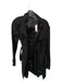 Blanc Noir Size M Black Long Sleeve Buttons Trench Coat Black / M