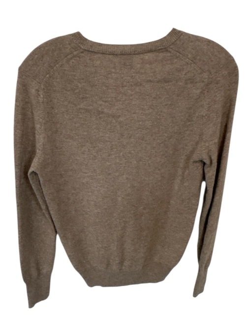 State Cashmere Size S Taupe Cashmere Long Sleeve V Neck Sweater Taupe / S