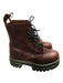 Dr Marten Shoe Size 8 Wine Pleather Combat Boots Wine / 8