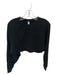Alo Size S Black Cotton Blend Athletic Long Sleeve Cropped Top Black / S