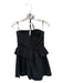 Ulla Johnson Size 2 Black Cotton Halter Neck Pleated Drawstring Waist Romper Black / 2