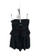 Ulla Johnson Size 2 Black Cotton Halter Neck Pleated Drawstring Waist Romper Black / 2