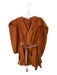 Ulla Johnson Size 4 Rust Cotton Long Balloon Sleeve Stitching Belted Dress Rust / 4