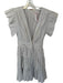 Ulla Johnson Size 2 Light Gray Cotton Flutter Sleeves Pleated Ruffles Dress Light Gray / 2