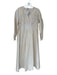 Banana Republic Size SP Cream Cotton Long Balloon Sleeve Smocked Waist Dress Cream / SP