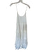 Anthropologie Size S White Viscose Blend Tiered Maxi Eyelet Lace Detail Dress White / S