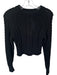 Anthropologie Size S Black Cotton Cropped Sweater Black / S