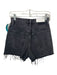 Size 25 Black Cotton Denim Cut off Raw Edge Button Fly Shorts Black / 25