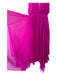 Fleur du Mal Size 4 Fuschia Pink Silk High Neck Slits Maxi Sleeveless Dress Fuschia Pink / 4