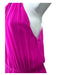 Fleur du Mal Size 4 Fuschia Pink Silk High Neck Slits Maxi Sleeveless Dress Fuschia Pink / 4