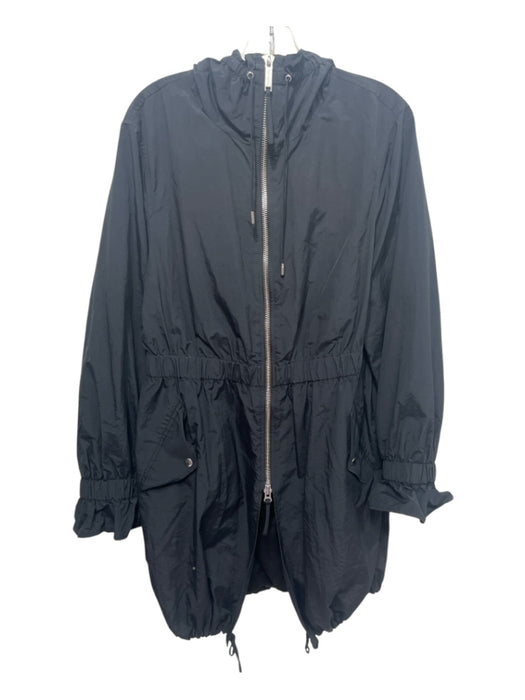 Public School Size S Black Polyester Zipper Elastic Waist Hood Jacket Black / S