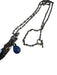 Love Heals Silver & Blue Silver Tone Metal Lapis Tassel Charm Necklace Silver & Blue