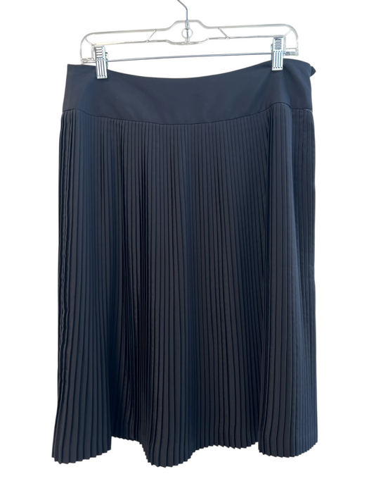Doncaster Size 8 Black Polyester Accordian Pleats Side Zip Knee Length Skirt Black / 8