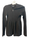 Aqua Cashmere Size Small Black Cashmere Front Zip Hood Ribbed Accents Sweater Black / Small