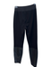 Paige Size Medium Black Rayon & Lambskin Stretch Waist Ankle Zip Leggings Black / Medium