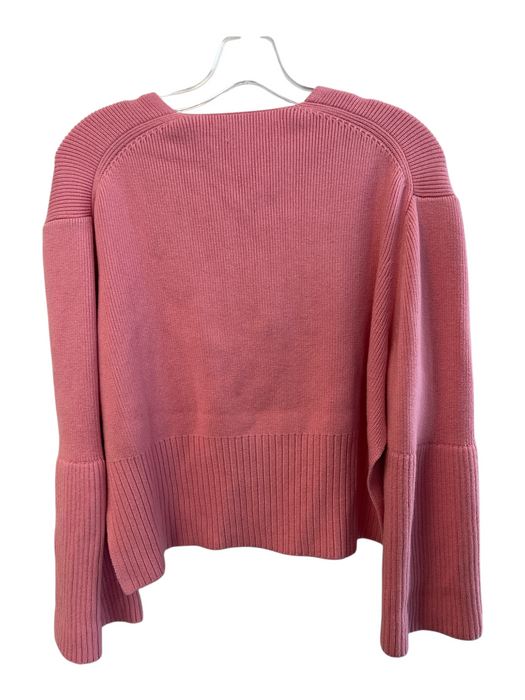 Live the Process Size Est Small Salmon No Fabric Tag Ribbed V Neck Sweater Salmon / Est Small