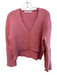 Live the Process Size Est Small Salmon No Fabric Tag Ribbed V Neck Sweater Salmon / Est Small