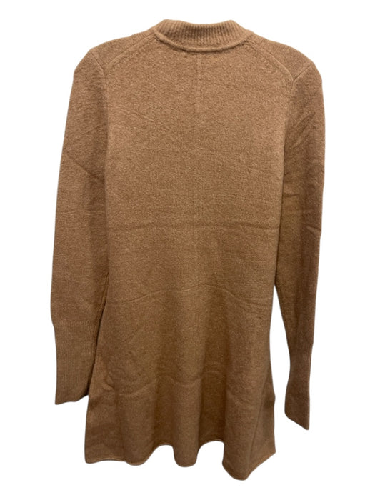 Madewell Size M Brown cotton & polyamide Knit Long Sleeve Dress Brown / M