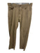 Peter Millar Size 31 Dark Tan Cotton Blend Solid Slim Khakis Men's Pants Dark Tan / 31