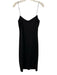 Reformation Size M Black Tencel Blend Spaghetti Strap Center Slit Midi Dress Black / M
