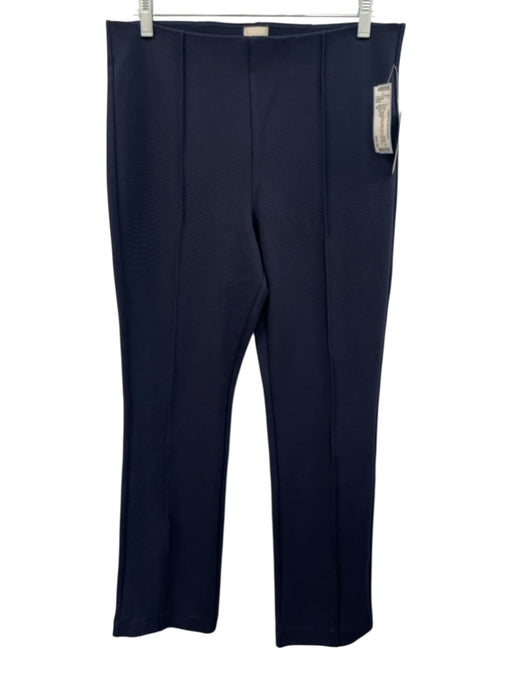 Maeve Size M Navy Blue Nylon Blend Elastic Waist Center Pleat Stretch Pants Navy Blue / M